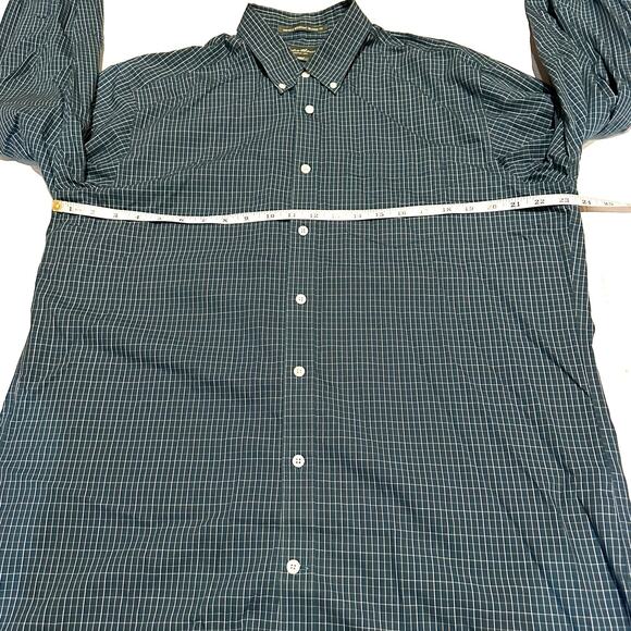 Eddie Bauer Wrinkle Resistant Relaxed Fit Plaid Button Down Shirt Men's Large - Picture 6 of 6